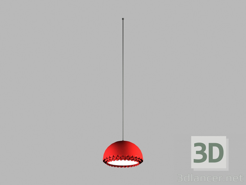 3D Modell Bloom hängende Lampe Pendelleuchte - Vorschau