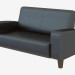 modèle 3D Sofa double cuir moderne Anahita Double - preview