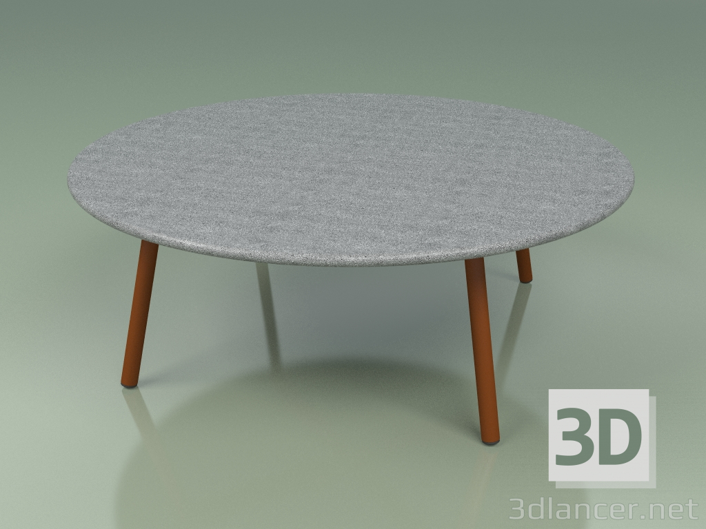 modello 3D Tavolino 012 (Metallo Ruggine, Pietra di Luna) - anteprima
