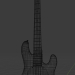 3D Bas, elektro gitar modeli satın - render
