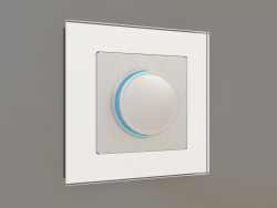 Illuminated dimmer (silver grooved)