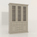 3d model Three-door showcase with glass (Pastel) - preview