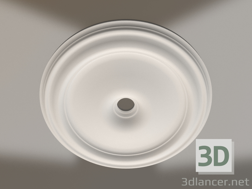 Modelo 3d Tomada de teto de gesso RP 007 D=400 - preview