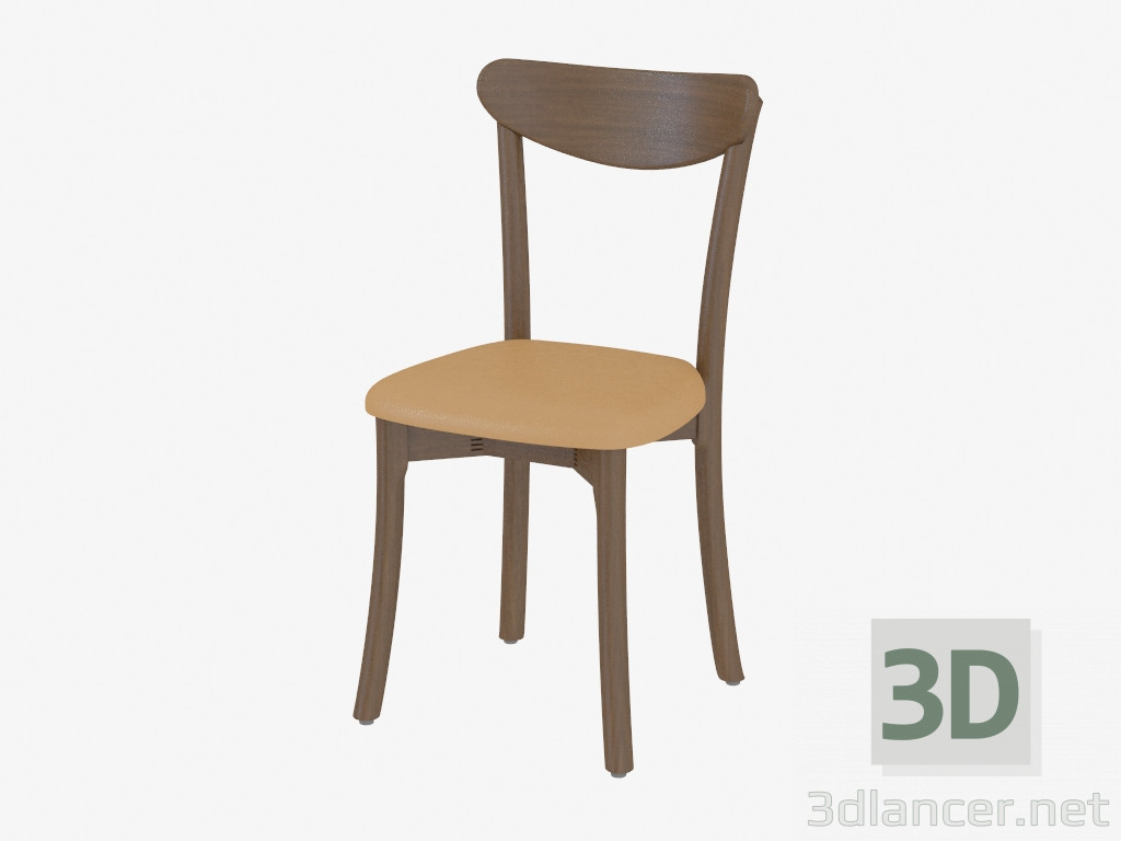 modello 3D Sedia da pranzo in legno Alla - anteprima