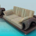3 डी मॉडल सोफे और कुर्सी को पूरा - पूर्वावलोकन