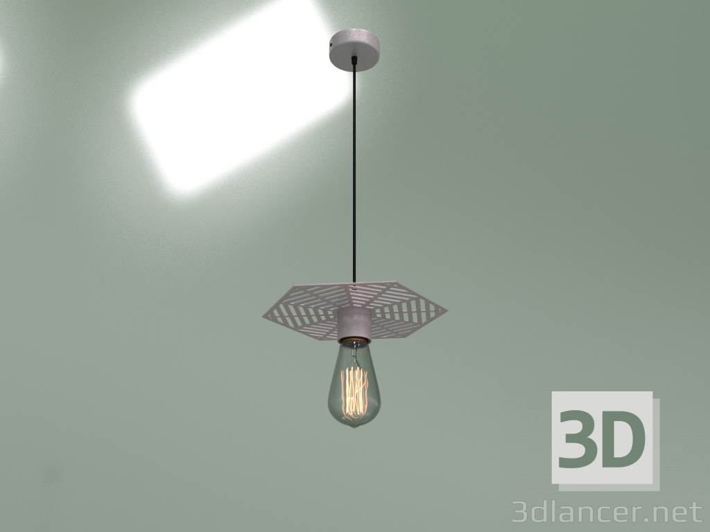 modello 3D Lampada a sospensione 50167-1 (oro perla) - anteprima