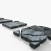 Azulejos de cemento+musgo+pintura 3D modelo Compro - render