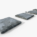 3d Cement+Moss+Paint tiles model buy - render