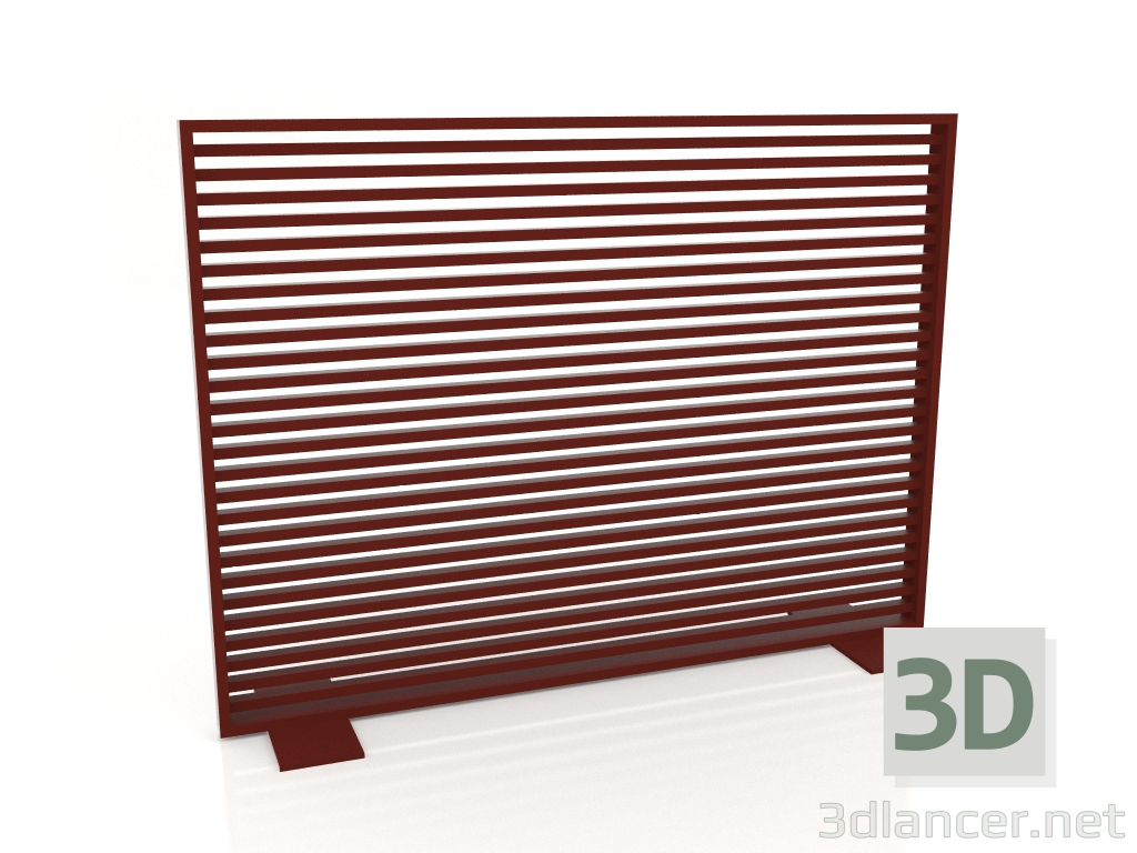 3d model Aluminum partition 150x110 (Wine red) - preview