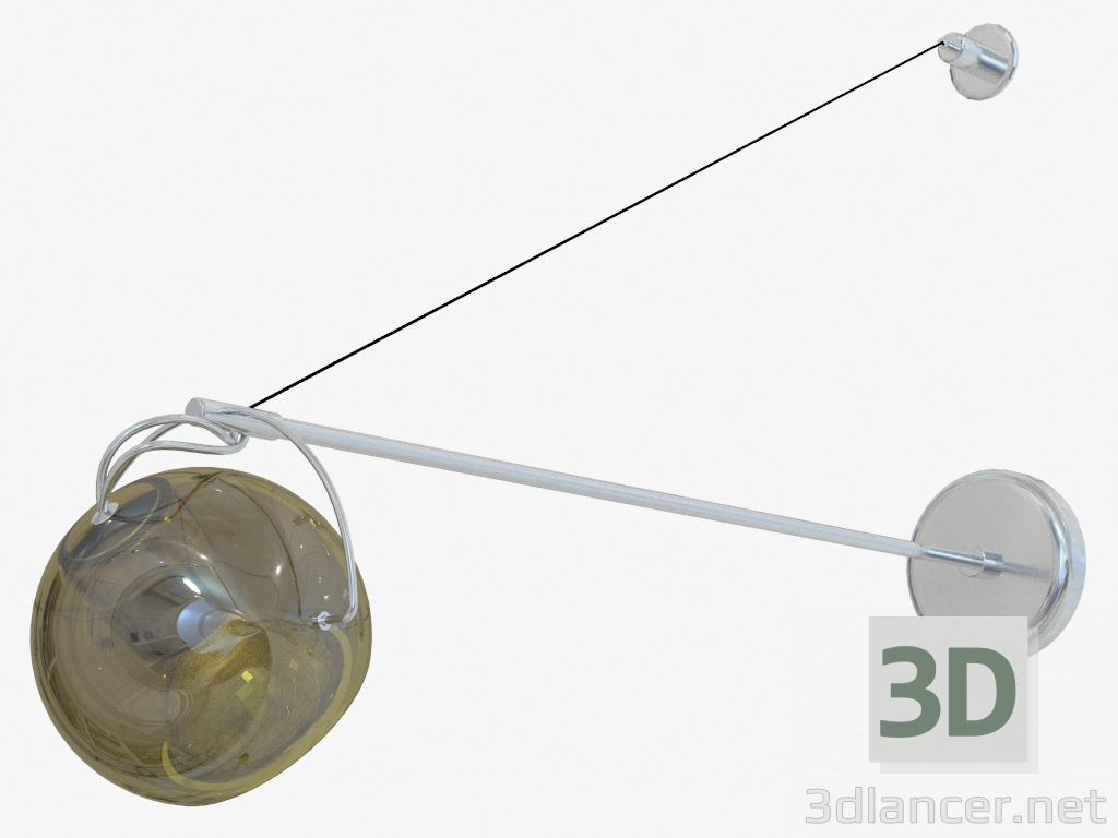 3D Modell Wandleuchte D57 D03 41 - Vorschau