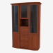3d модель Стенка мебельная для кабинета трехсекционная (4821-84) – превью
