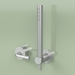 3D modeli El duşlu hidro progresif küvet ve duş bataryası seti (14 58, AS) - önizleme