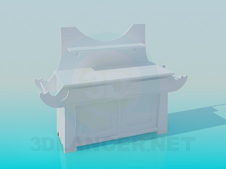 3d модель Тумба у ванну кімнату – превью