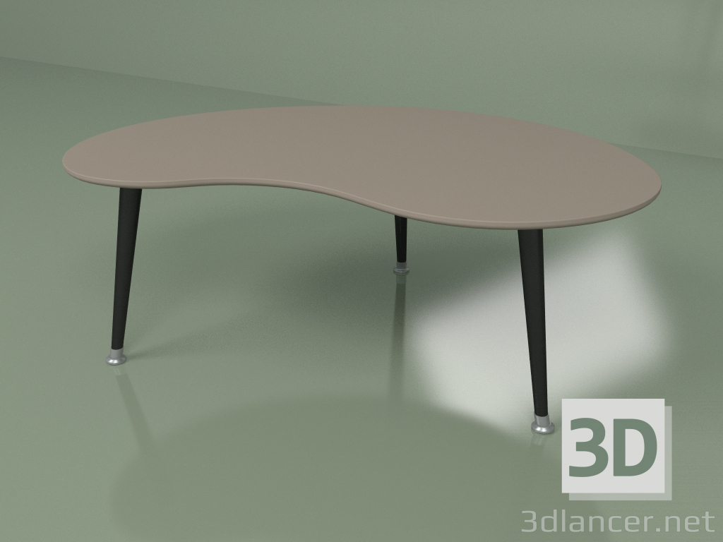 3d модель Журнальный стол Почка (кофейный) – превью