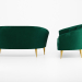 3d Couch Settees Perla model buy - render
