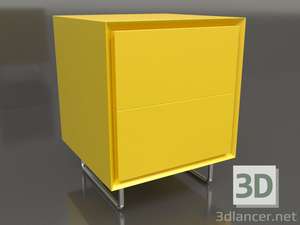 3D modeli Kabin TM 012 (400x400x500, parlak sarı) - önizleme