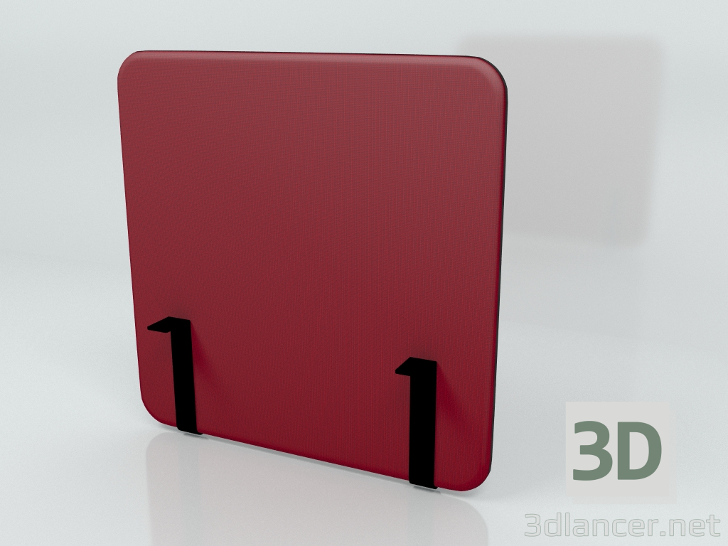modello 3D Schermo acustico Scrivania Single Side Sonic ZUS50 (800x800) - anteprima