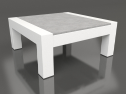 Side table (White, DEKTON Kreta)