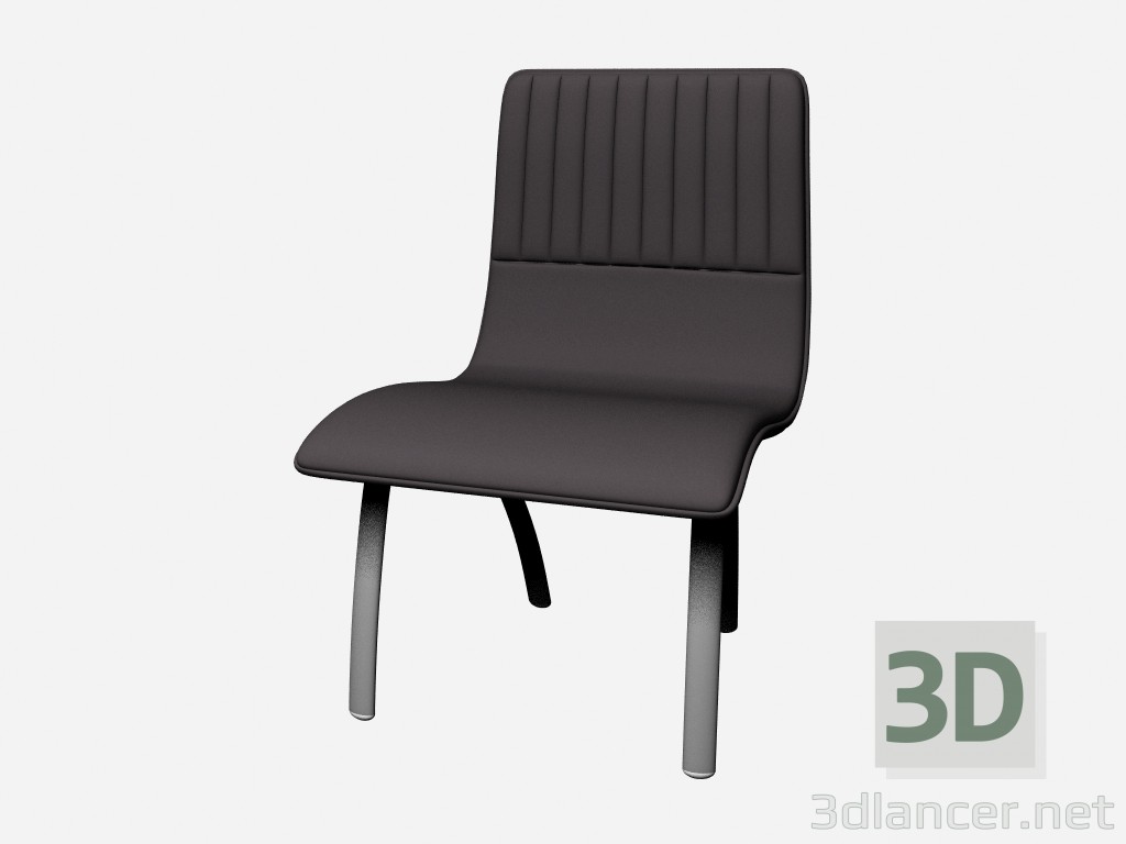 modello 3D Braccioli sedia senza Herman fissa 1 - anteprima