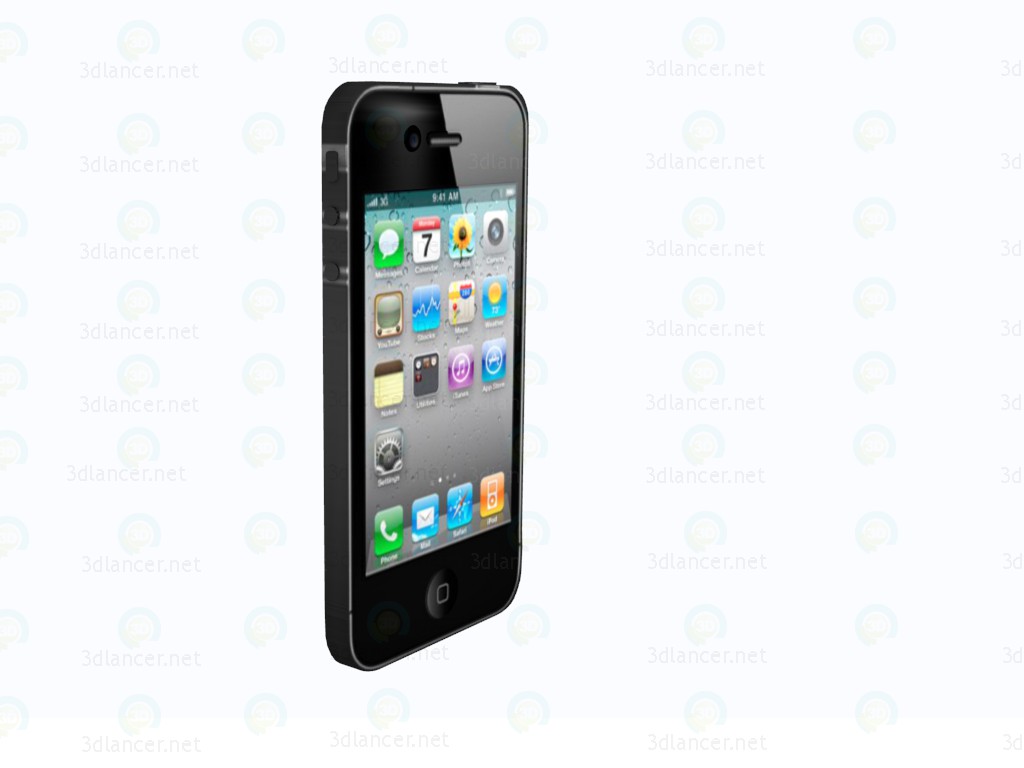 3d model IPhone 4s - vista previa