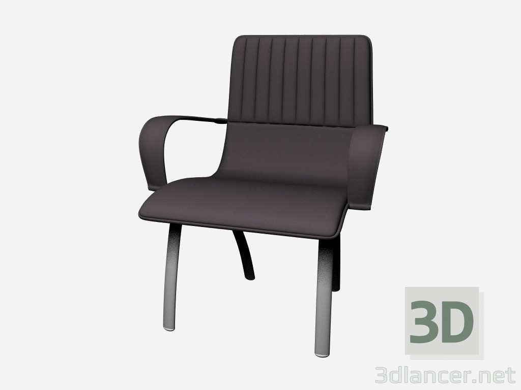 modèle 3D Chaise avec accoudoirs HERMAN FISSA 1 - preview