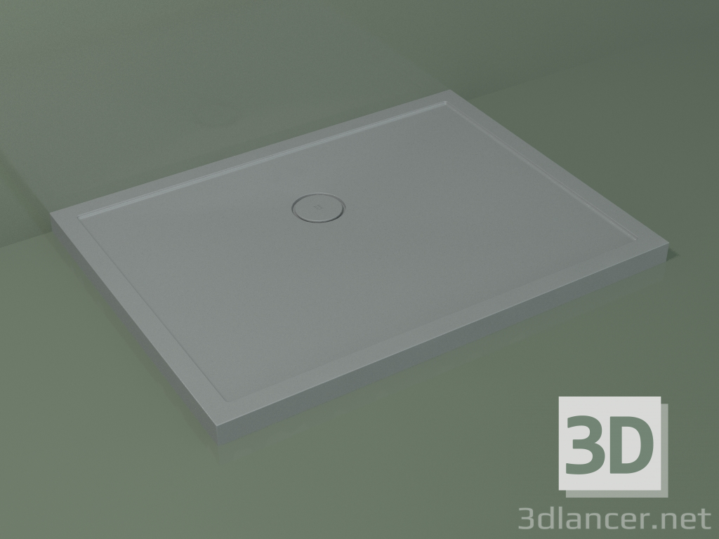 3D modeli Duş teknesi Medio (30UM0131, Gümüş Gri C35, 120x90 cm) - önizleme