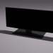 3D Modell Schwarzer Fernseher mit Bildern - Vorschau