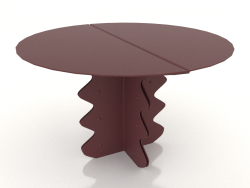 Coffee table 65 x 40 cm (burgundy)