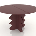 modèle 3D Table basse 65 x 40 cm (bordeaux) - preview