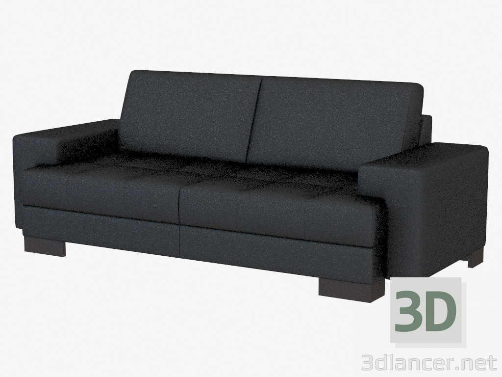 modèle 3D Canapé en cuir moderne Kai - preview