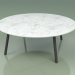 modèle 3D Table basse 012 (Metal Smoke, Carrara Marble) - preview