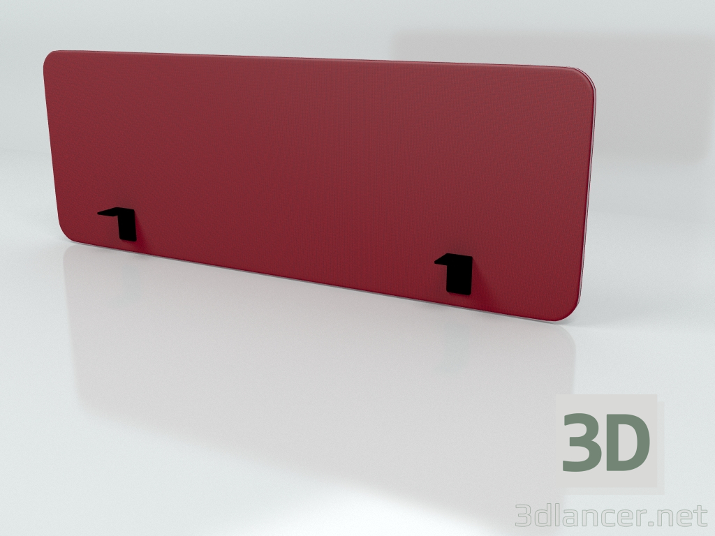 modello 3D Schermo acustico Desk Bench Side Twin ZUT41 (1400x500) - anteprima