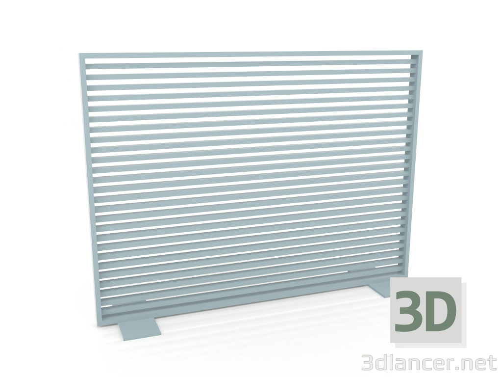 3D Modell Aluminiumtrennwand 150x110 (Blaugrau) - Vorschau