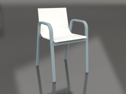 Chaise de salle à manger modèle 3 (bleu gris)