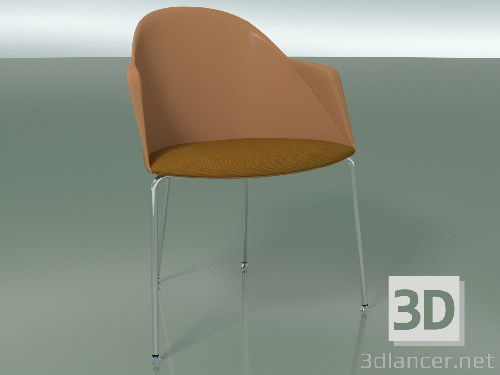 Modelo 3d Cadeira 2221 (4 pernas, CRO, com almofada, PC00004 polipropileno) - preview