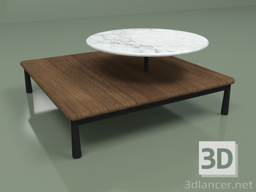 modello 3D Tavolino Arc (bianco) - anteprima