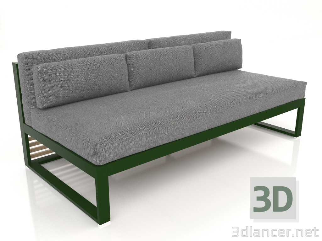 3d model Modular sofa, section 4 (Bottle green) - preview