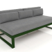 3D Modell Modulares Sofa, Abschnitt 4 (Flaschengrün) - Vorschau