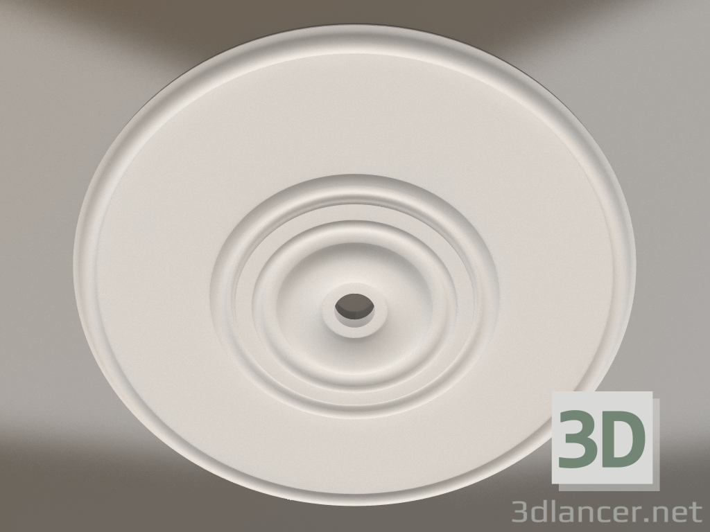 modello 3D Presa da soffitto in cartongesso RP 013 1 P=510 - anteprima