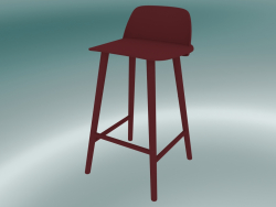 Bar stool Nerd (65 cm, Dark Red)