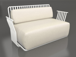 2-seater sofa (White)
