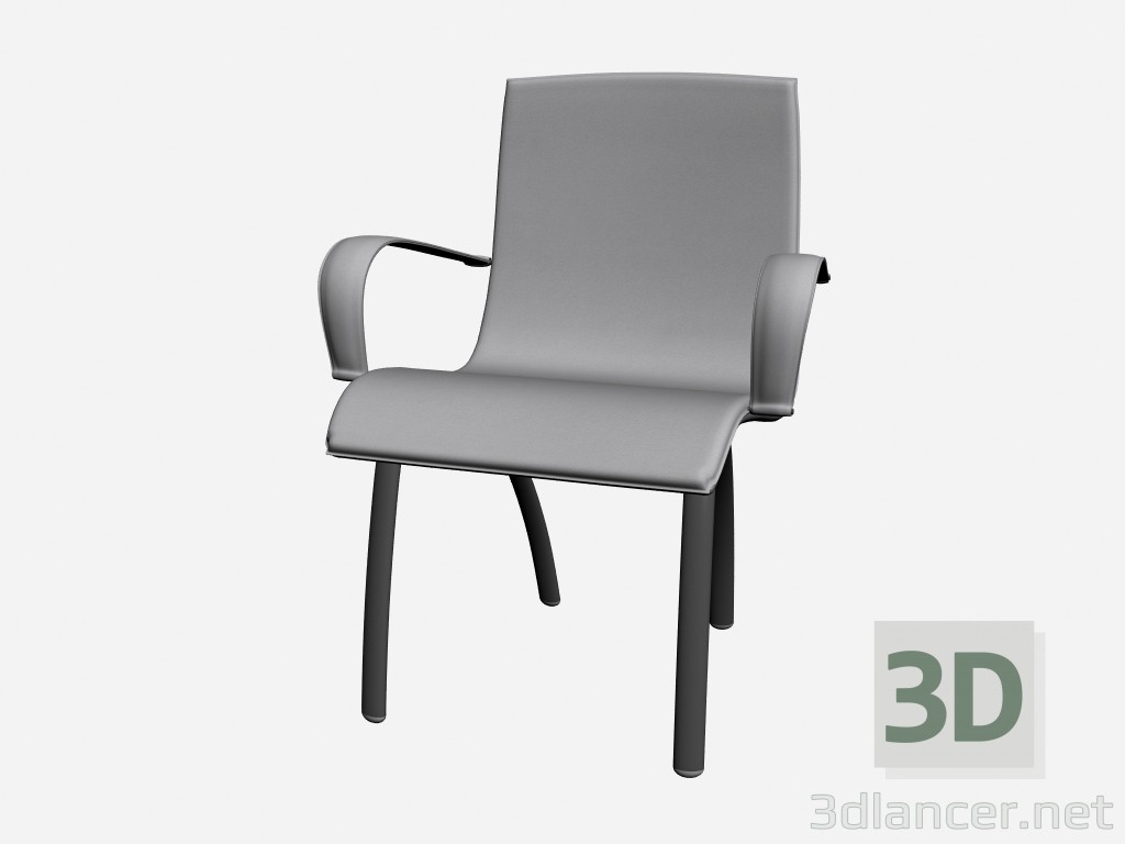 3D Modell Stuhl mit Armlehnen HERMAN Linie 1 - Vorschau
