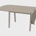 3d model Dining table (ch002, one edge raised) - preview