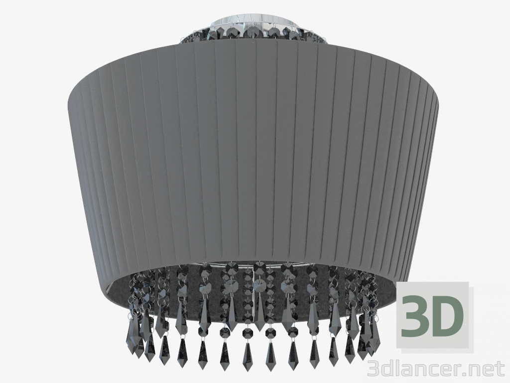 3d model Ceiling lamp with lampshade (C110237 3black) - preview