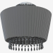 3d model Ceiling lamp with lampshade (C110237 3black) - preview