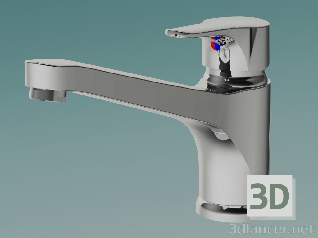 3D Modell Küchenarmatur Nautischer Wasserhahn mit niedrigem Guss (GB41204055) - Vorschau