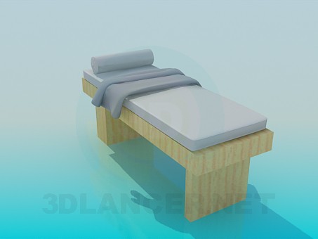 3d модель Кровать для массажа – превью