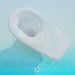 3D modeli Tuvalet düz - önizleme