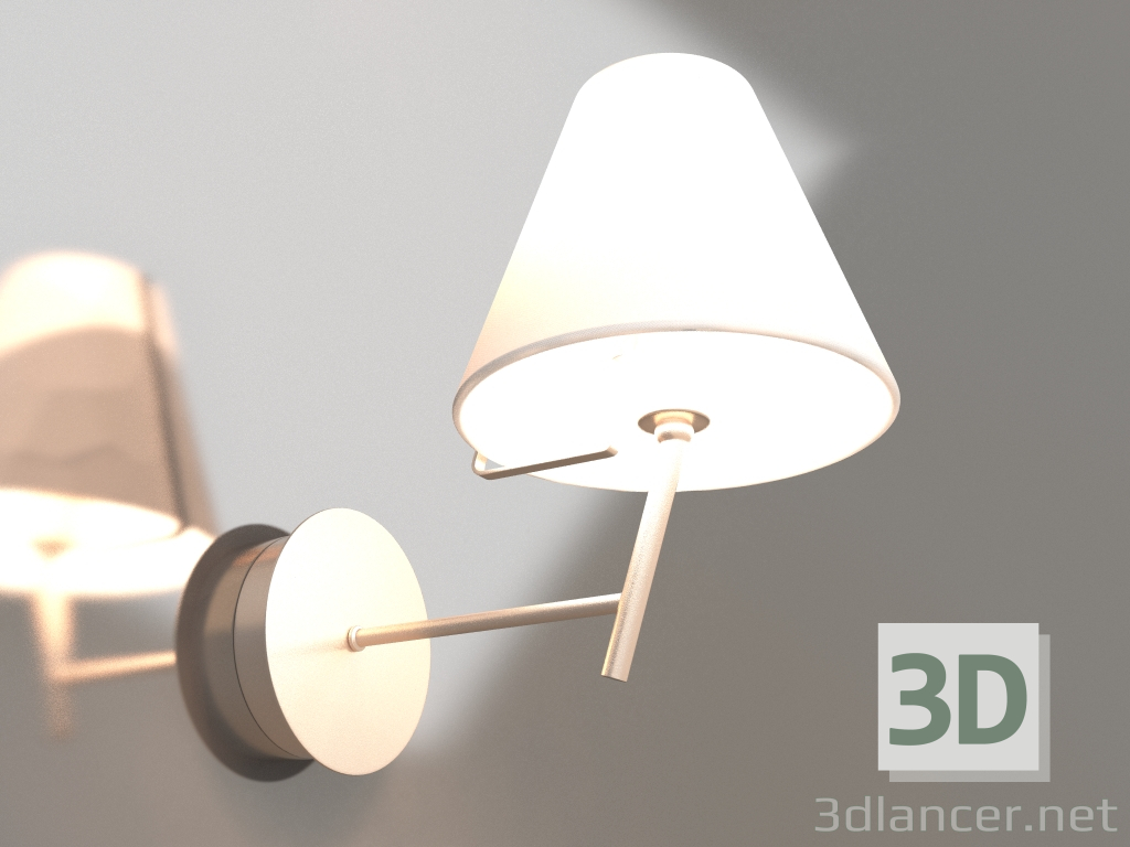modello 3D Lampada da parete (applique) Vanessa (FR5084WL-01G) - anteprima