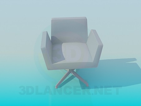 modello 3D Sedia in ufficio - anteprima